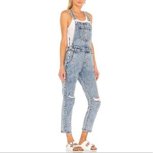 SANFU Overall Jeans Denim 100% cotton Ripped S